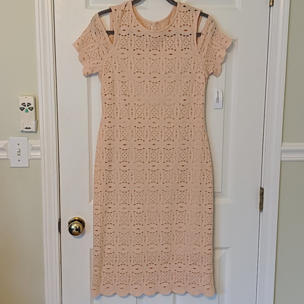 NWT Peach Cold Shoulder Dress